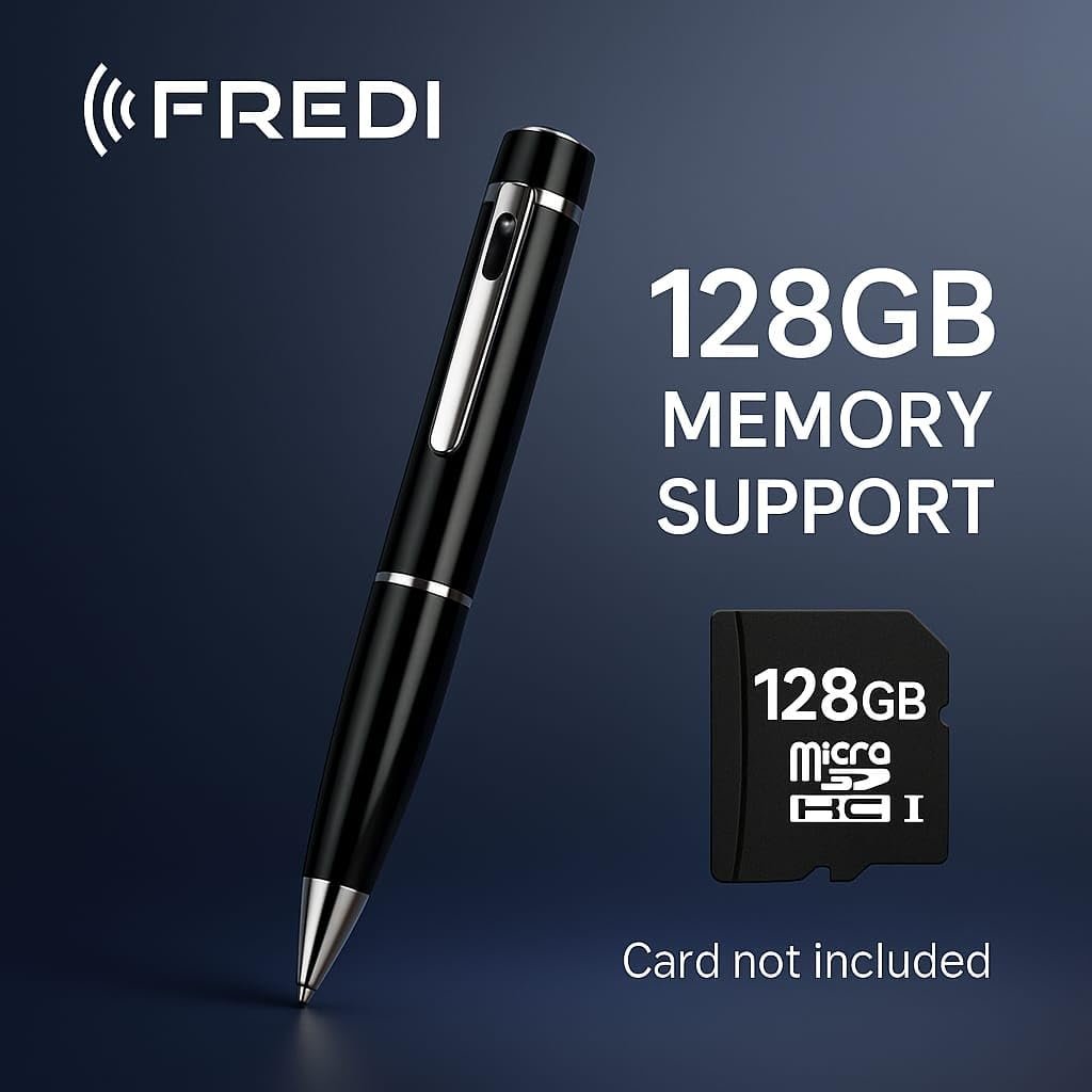 FREDI HD PLUS Full HD 1080p Pocket Pen Camera | 30FPS Smooth Video | JPG Photo Mode | 170mAh Battery | 256 GB SD Card Support | Compact Design for Personal and Professional Use - Image 6