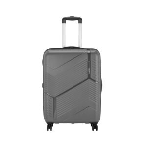 Safari Carter Hard-Sided Polypropylene Medium Size Spinner Wheels Luggage Suitcase(67 cm, Grey)