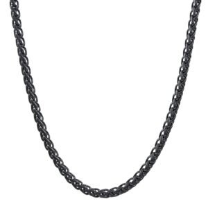 Nakabh Stainless Steel Elegant Statement Necklace Chain for Boys and Men