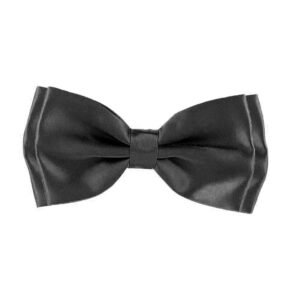 GOOD 1 STORE Double Bowtie Mens Classic Multi Combo Pre-tied Satin Polyester Formal Bow tie Set For Boy Women and Men & Adjustable Length (Black, Men, Black-Series)