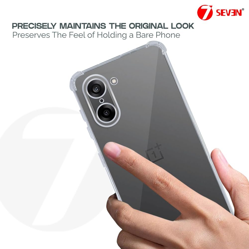 7SEVEN® Back Cover for OnePlus Nord CE5 5G Transparent Mobile Back Case Shock Proof Design Camera Edges Protection Crystal Clear 1+ Phone Case Silicon Soft TPU and Flexible Bumper Phone Cover - Image 7