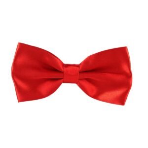 GOOD 1 STORE Bowtie Mens Classic 4pcs Combo Pre-tied Satin polyster Formal Bow tie Set For Boy Women and Men & Adjustable Length and Many Colors in bulk