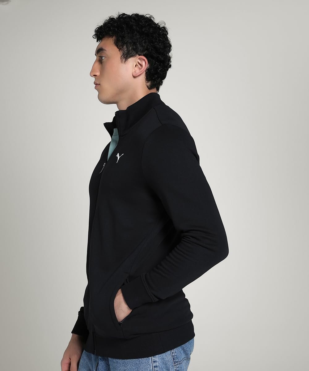 Puma Men Full Sleeve Polycotton Full Zip with Pocket Solid Men's Sports Track Jacket - Image 2