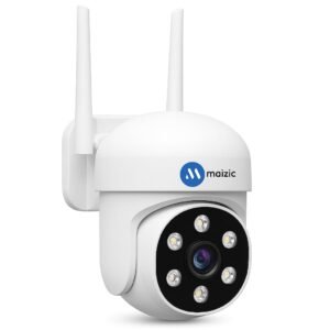 Maizic Smarthome Ultracam Fox 5MP UHD Wi-Fi Outdoor CCTV Camera for Home with Color Night Vision, Motion Tracking, Two Way Talk and Multi Users View, 2 Years Warranty (S- 4 MP Ultracam Fox)