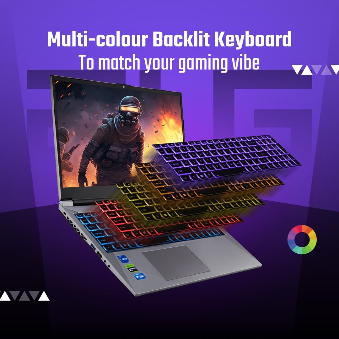 Acer SmartChoice ALG, 13th Gen Intel Core i5-13420H, NVIDIA GeForce RTX 3050-6GB DDR6, 16GB RAM, 512GB SSD, FHD 15.6"/39.62 cm, 144Hz, Windows 11 Home, Steel Gray, 1.99 KG, AL15G-53,Gaming Laptop - Image 6