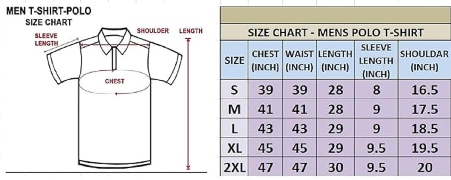 Lymio Polo T Shirt for Men || Men Casual T-Shirt || Available in Combo Packs (Polo 40 to 43) - Image 5