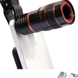 Telephoto Lens for Smartphone, 8X Zoom Mobile Camera Lens, Mobile Camera Lens, Compatible with iPhone & Android Devices, Ideal for Outdoor Travel Photography and Sports Events