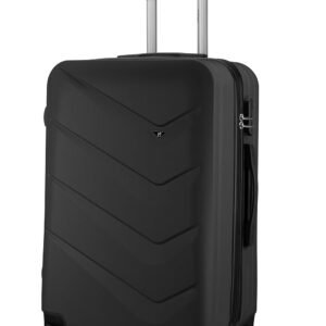 Maleta Nexus Check-in Medium 24” | Hardside Luggage, Waterproof Bag | 65 cms | Trolley Bags for Travel | Luggage Bags for Travel | Suitcase | (Black, Check-in Medium)