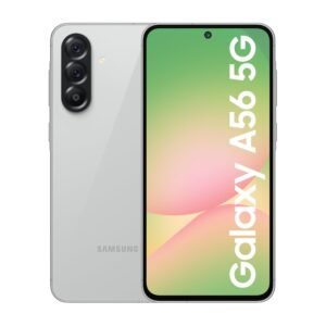 Samsung Galaxy A56 5G (Awesome Light Gray, 12GB, 256GB) | Metal Frame | Gemini Live | Awesome Intelligence (AI): Circle to Search, Instant Slo-Mo, Auto-Trim, Object Eraser | Flagship Grade Camera