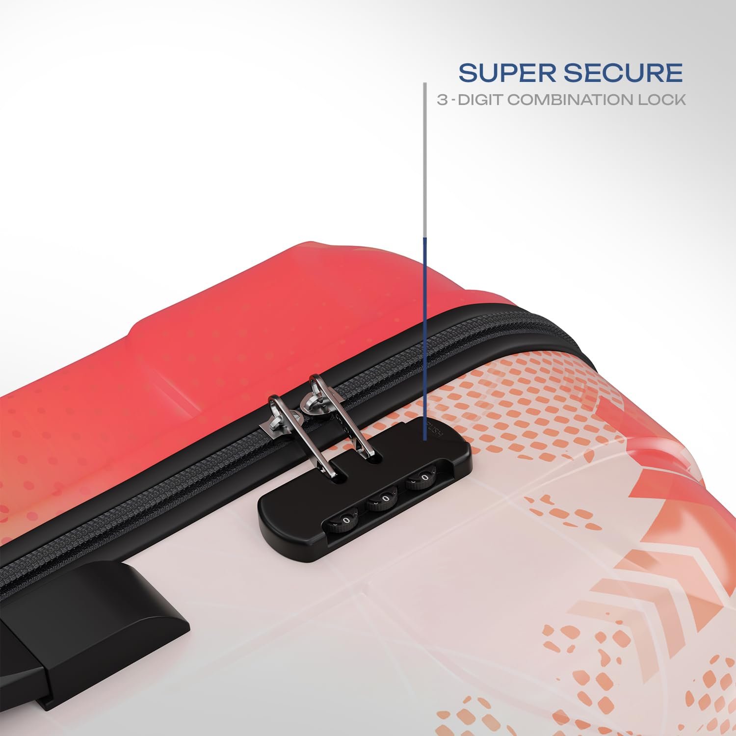 Safari Matrix 8 Wheels 65cm Medium Size Trolley Bag, Hard Case Polycarbonate, 360 Degree Wheeling Small Check in Luggage, Suitcase for Travel, Trolley Bags for Travel, Printed - Image 4