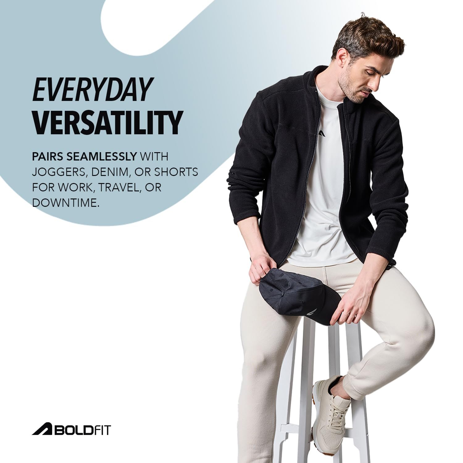 Boldfit Sweatshirt for Man Stylish Sweatshirts for Men Breathable Jacket for Man Full Zipper Sweatshirt for Men Casual Sweat Shirt Full Sleeves Sweaters All Day Winter wear Jackets Stylish - Image 5