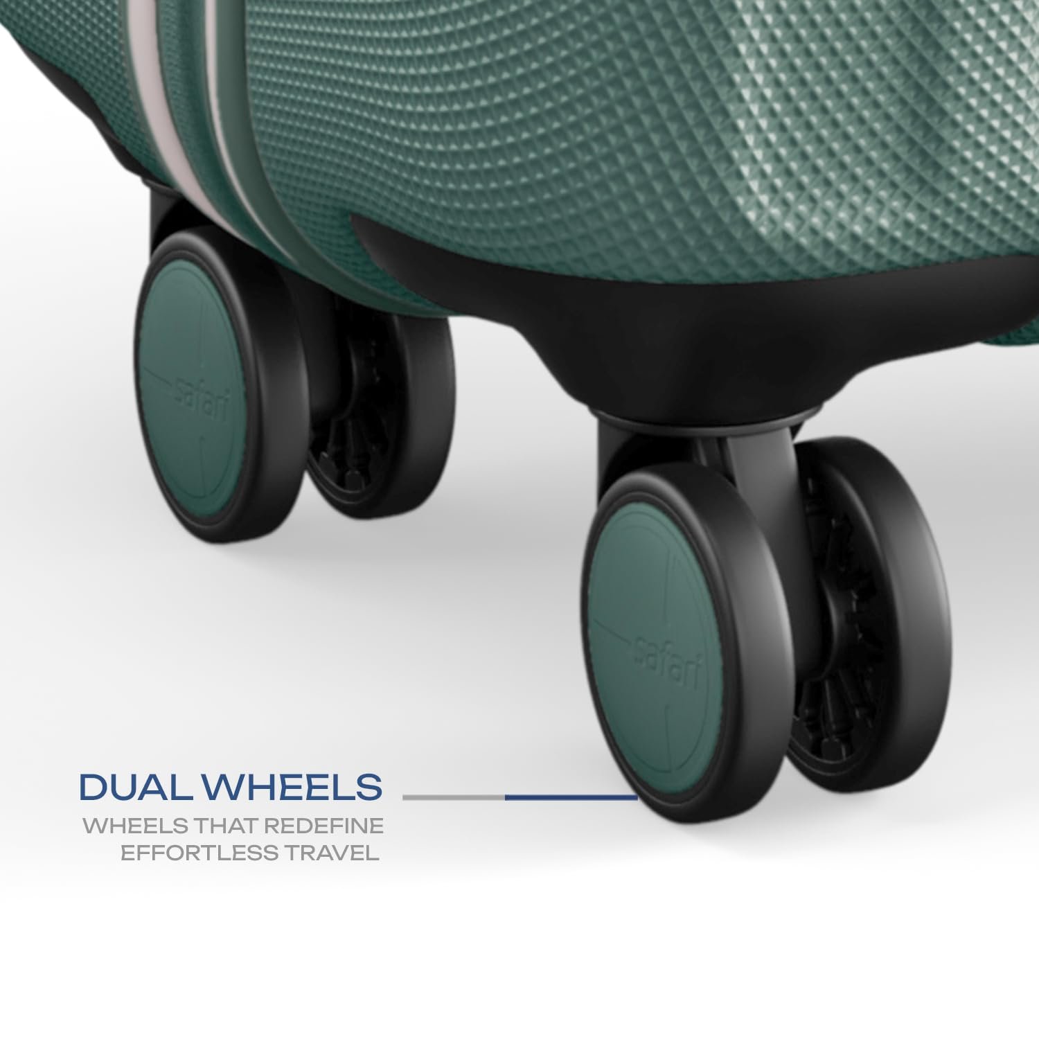 Safari Medium Ray Neo 8 Wheels 65cm size Check-in Trolley Bag, Hard Case Polycarbonate 360 Degree Wheeling Luggage for Men & Women, Travel Bag, Suitcase for Travel, Trolley Bags for Travel, Sage Green - Image 4