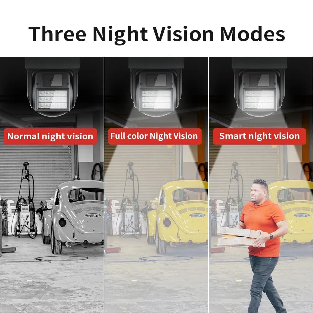 Camate Arc 3MP Full HD WiFi Outdoor CCTV Camera with PTZ | Weatherprood | Colored Night Vision | 2-Way Audio | Motion Track | Support 256 GB Micro SD Card Slot (Arc) - Image 4