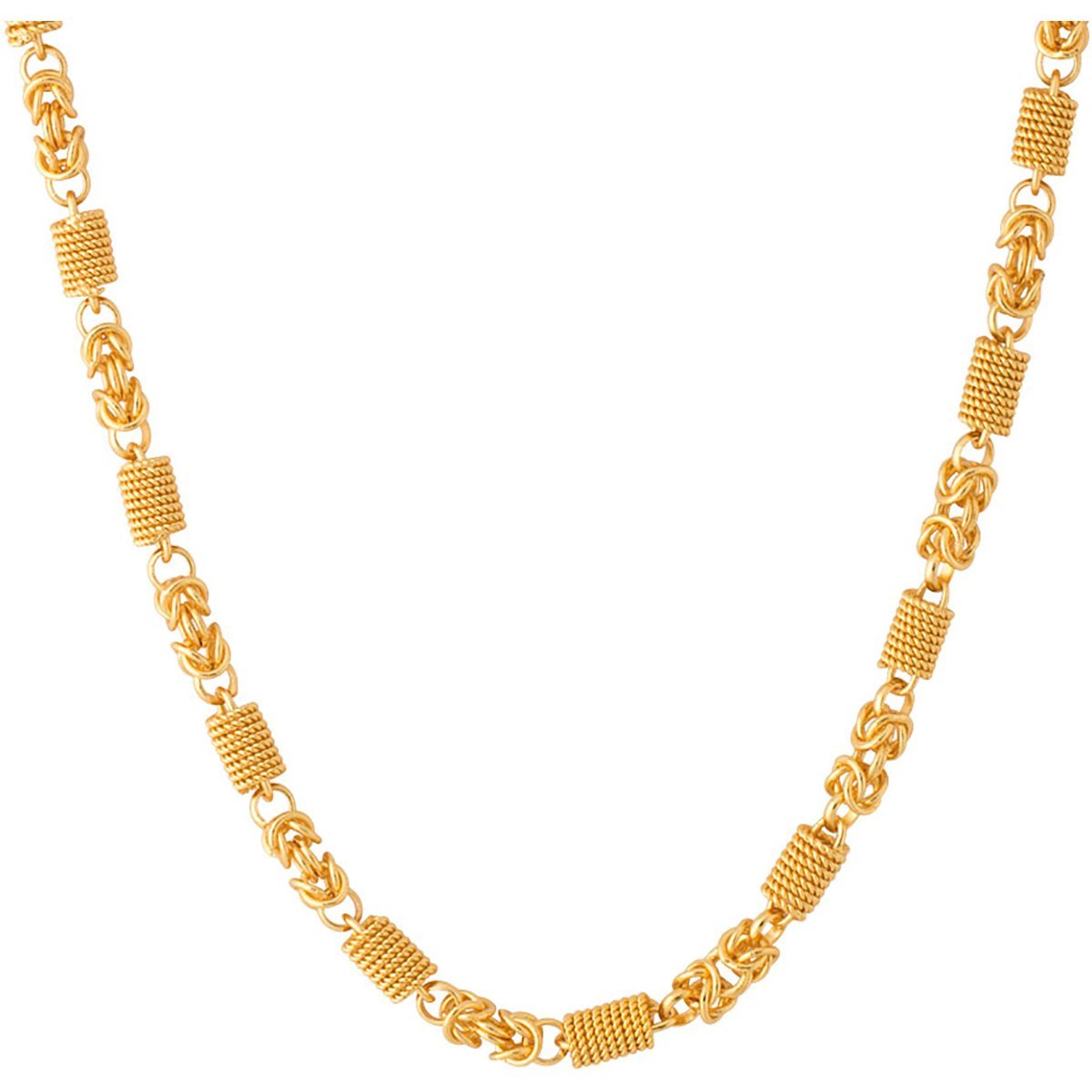 Fashion Frill Stylish Golden Chain For Men1Gram Gold Plated Brass Necklace Gold Chain For Men Boys Designer Chains Mens Jewellery 20 Inches