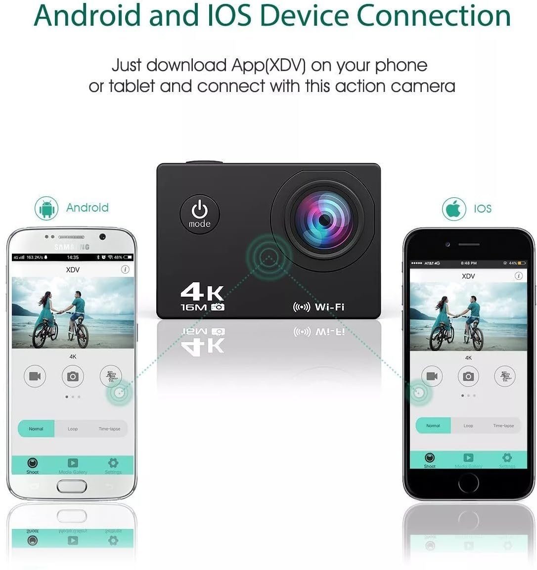 DEATTI4K 30FPS Action Camera Ultra HD Underwater Camera 170 Degree Wide Angle 98FT Waterproof Camera (DECM51) - Image 2