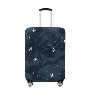 NT CREATION Printed Travel Luggage Cover for Suitcase – Stretchable & Scratchproof Trolley Bag Protector