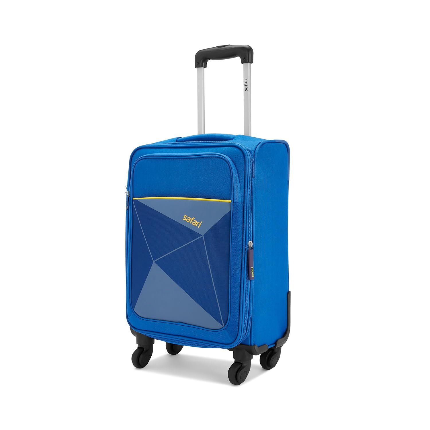 Safari Prisma 55 Cms Polyester Blue Cabin 4 wheels Soft Suitcase