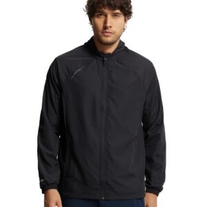 Jockey MV40 Men’s Microfiber Fabric Water Resistant Regular Convertible Hoodie Active Wear Jacket