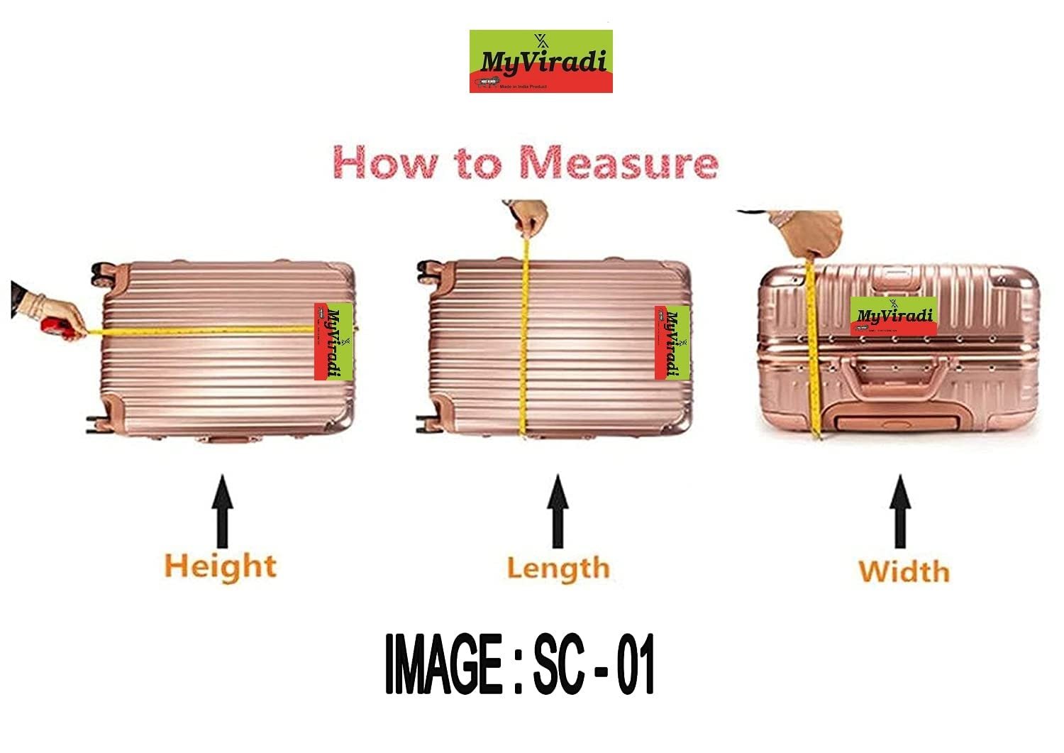 Waterproof & Dust Proof PVC Suitcase & Trolley Bag Cover with Zip, Transparent (Hard Luggage, 65 CM) - Image 5