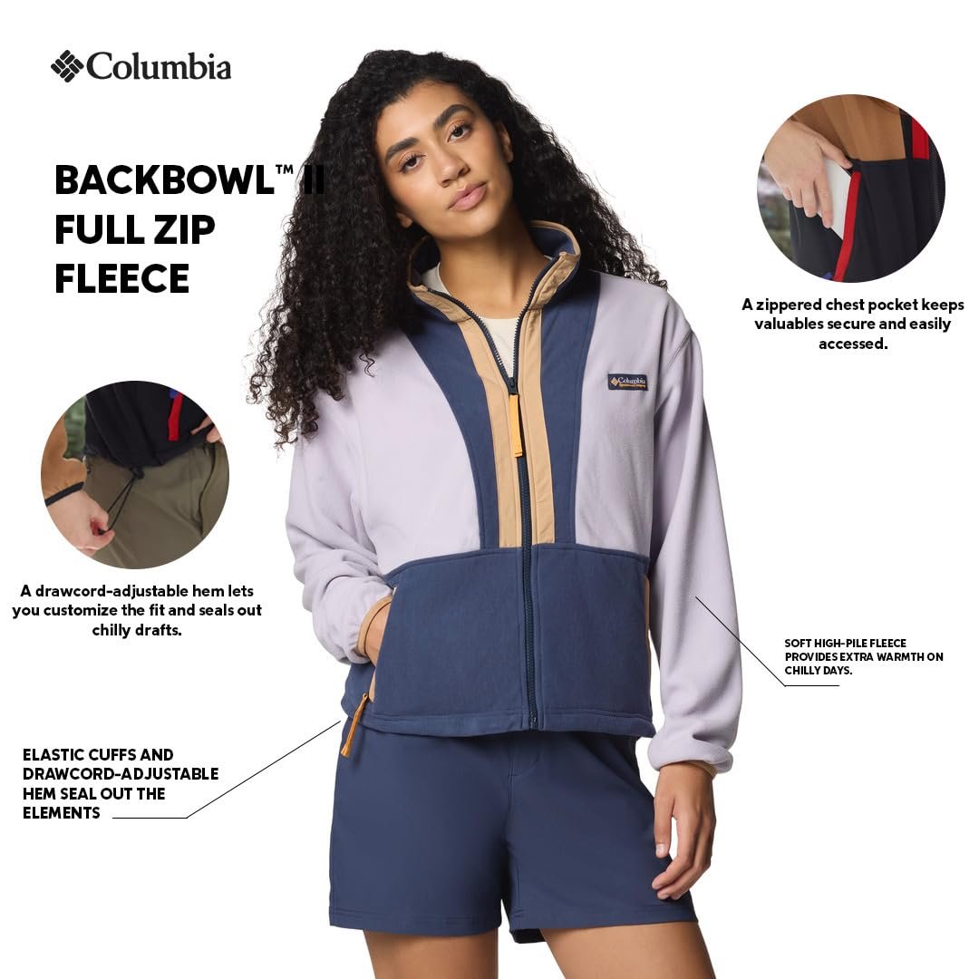 Columbia Women Backbowl II Fleece Hiking and Trekking Jacket - Image 3