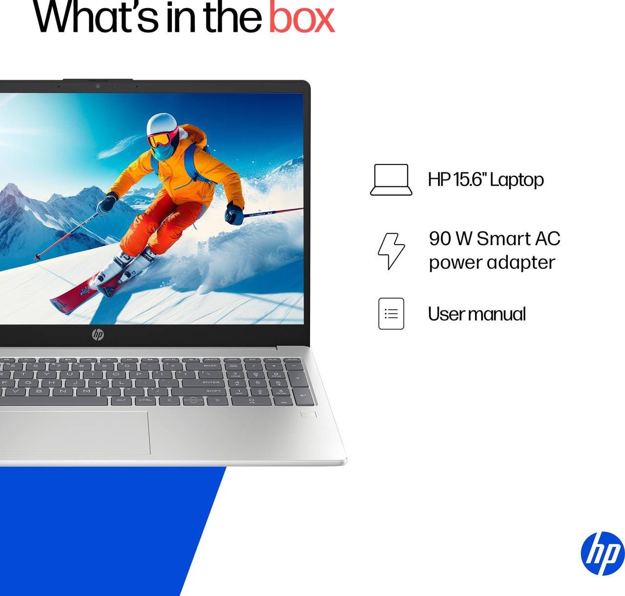 HP 15, Intel Ci7-13620H 13th Gen Laptop (16GB DDR4, 512GB SSD) Anti-Glare, Micro-Edge, 15.6''/39.6cm, FHD, Win11, M365 Basic(1yr), Office Home24, Silver,1.65kg, FHD Camera W P. Shutter, Backlit - Image 7