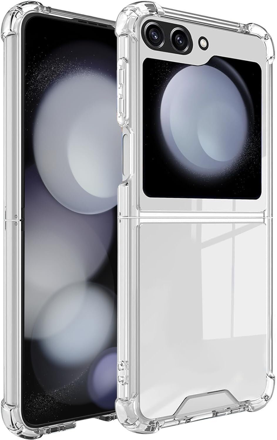 Thermoplastic Polyurethane Transparent Back Cover Case Compatible for Samsung Galaxy Z Flip 6 | Camera Protetion | Slim and Light Weight | Soft Touch and Feel |(Design 759)