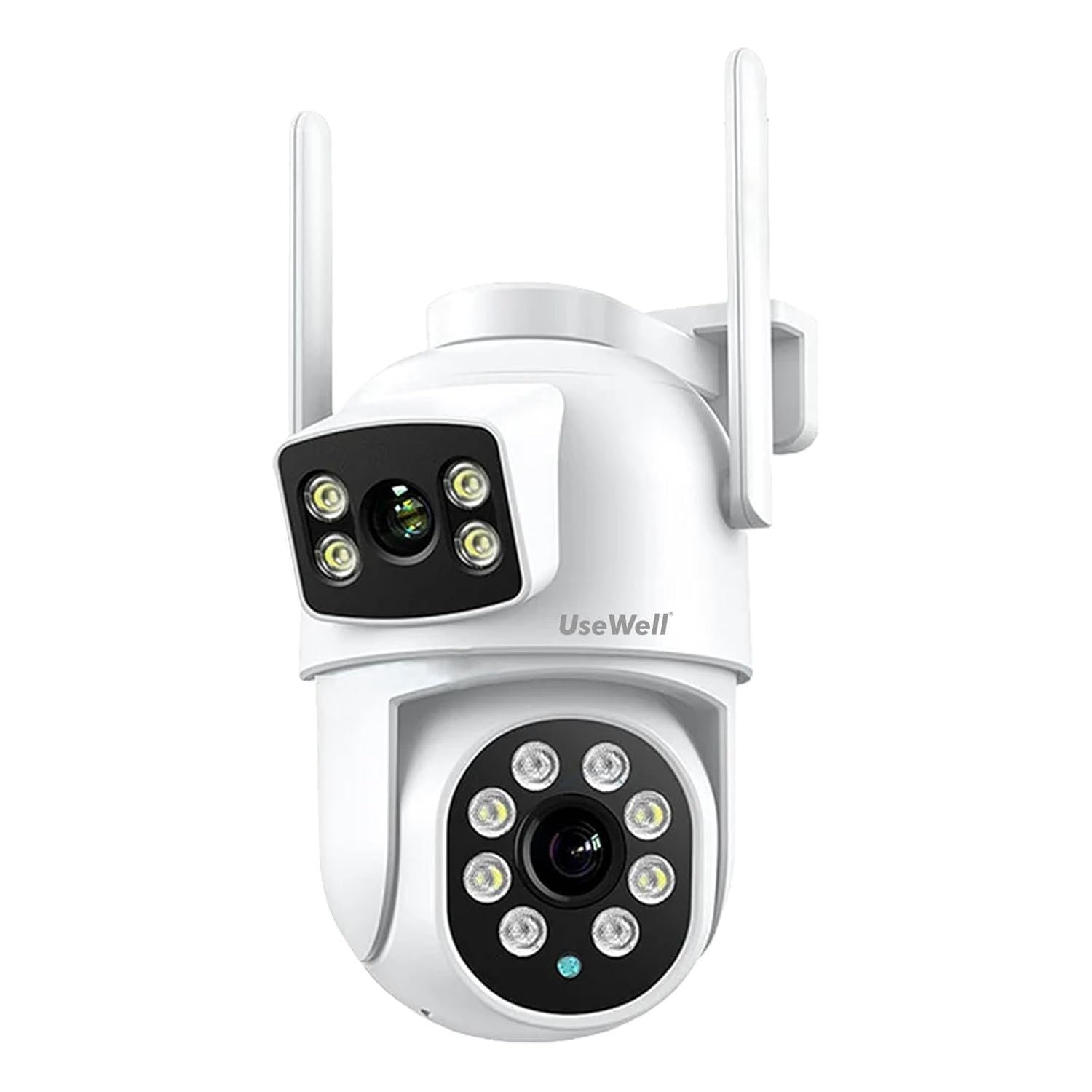 USEWELL 3MP Dual Lens 3MP HD Outdoor WiFi Security Camera | 270° Pan & 90° Tilt View | Full-Color Night Vision | Humanoid Motion Tracking | 2-Way Talk | IP66 Waterproof CCTV Camera