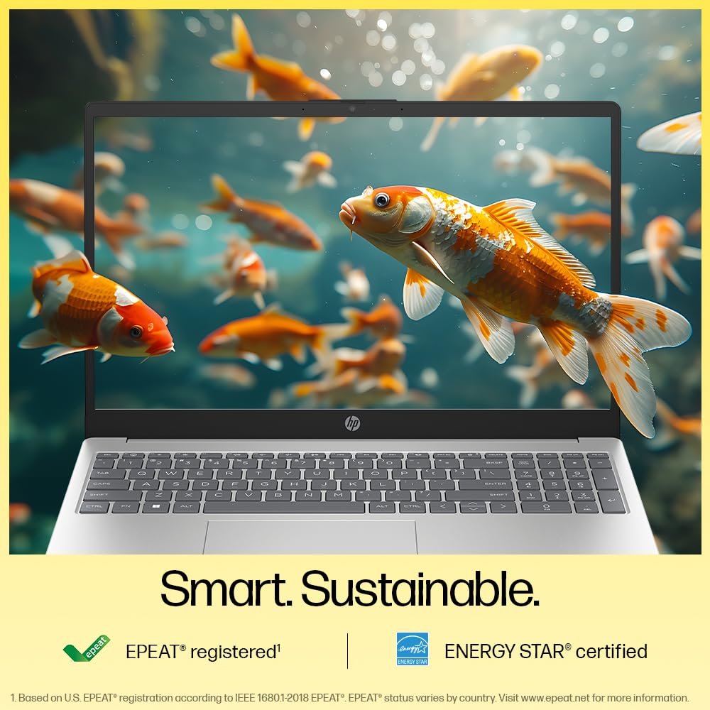 HP 15, AMD Ryzen 3 7320U (8GB LPDDR5, 512GB SSD) FHD, Anti-Glare, Micro-Edge, 15.6"/39.6cm, Win 11, Office 21, Silver, 1.59kg, fc0154AU, AMD Radeon Graphics, 1080p FHD Camera Laptop - Image 9