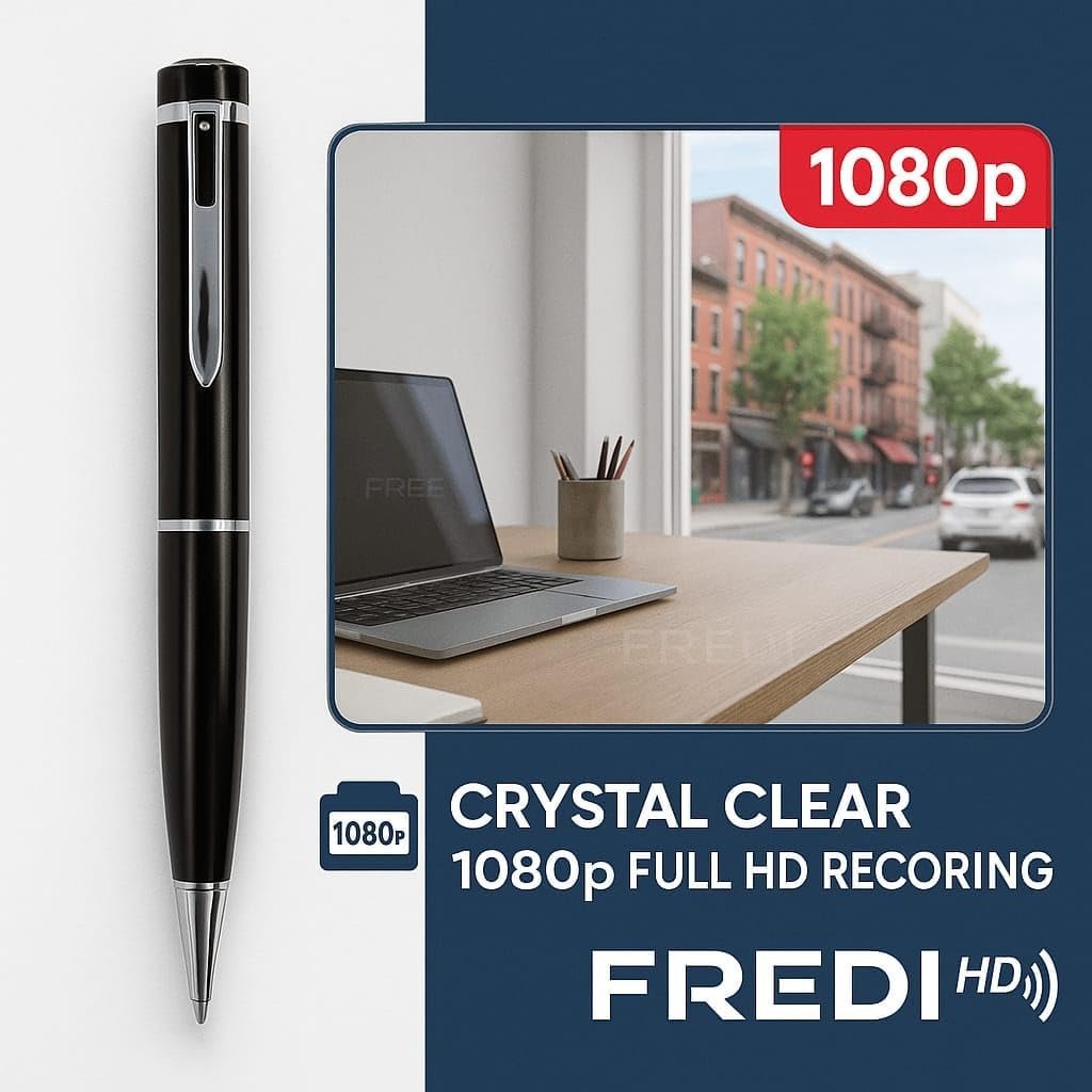 FREDI HD PLUS Full HD 1080p Pocket Pen Camera | 30FPS Smooth Video | JPG Photo Mode | 170mAh Battery | 256 GB SD Card Support | Compact Design for Personal and Professional Use - Image 3