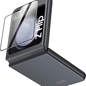 Kapa Ultra Thin Back Case for Samsung Galaxy Flip6 / Z Flip 6 | with [Inbuilt Glass] Full Body Protection Hard Back Cover (Black)