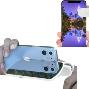 Smartphone Camera Mirror Reflection Clip kit, vlogging Mirror Phone, Sky Real Mirror Reflection Creative Photography, HD Glass Phone Shooting Reflection Mirror for Outdoor Travel Photography