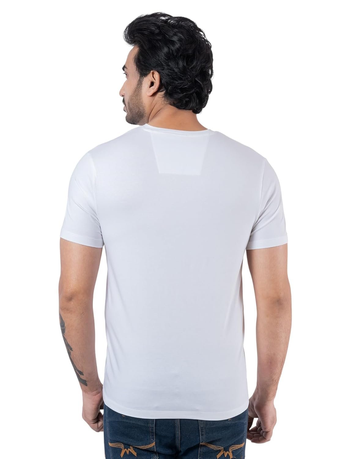 Amazon Brand - Inkast Men's Cotton Stretch Regular Fit V Neck Half Sleeve T-Shirt (Pack of 2) - Image 6