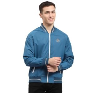 Monte Carlo Mens Solid Mock Neck Full Sleeve Jacket (224261867)