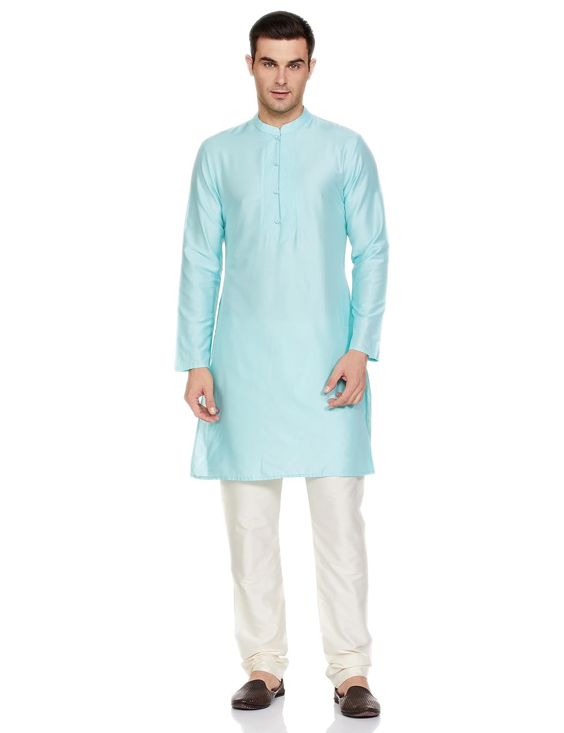 Amazon Brand - Symbol Men Festive Solid Long Kurta (Regular Fit) - Image 7