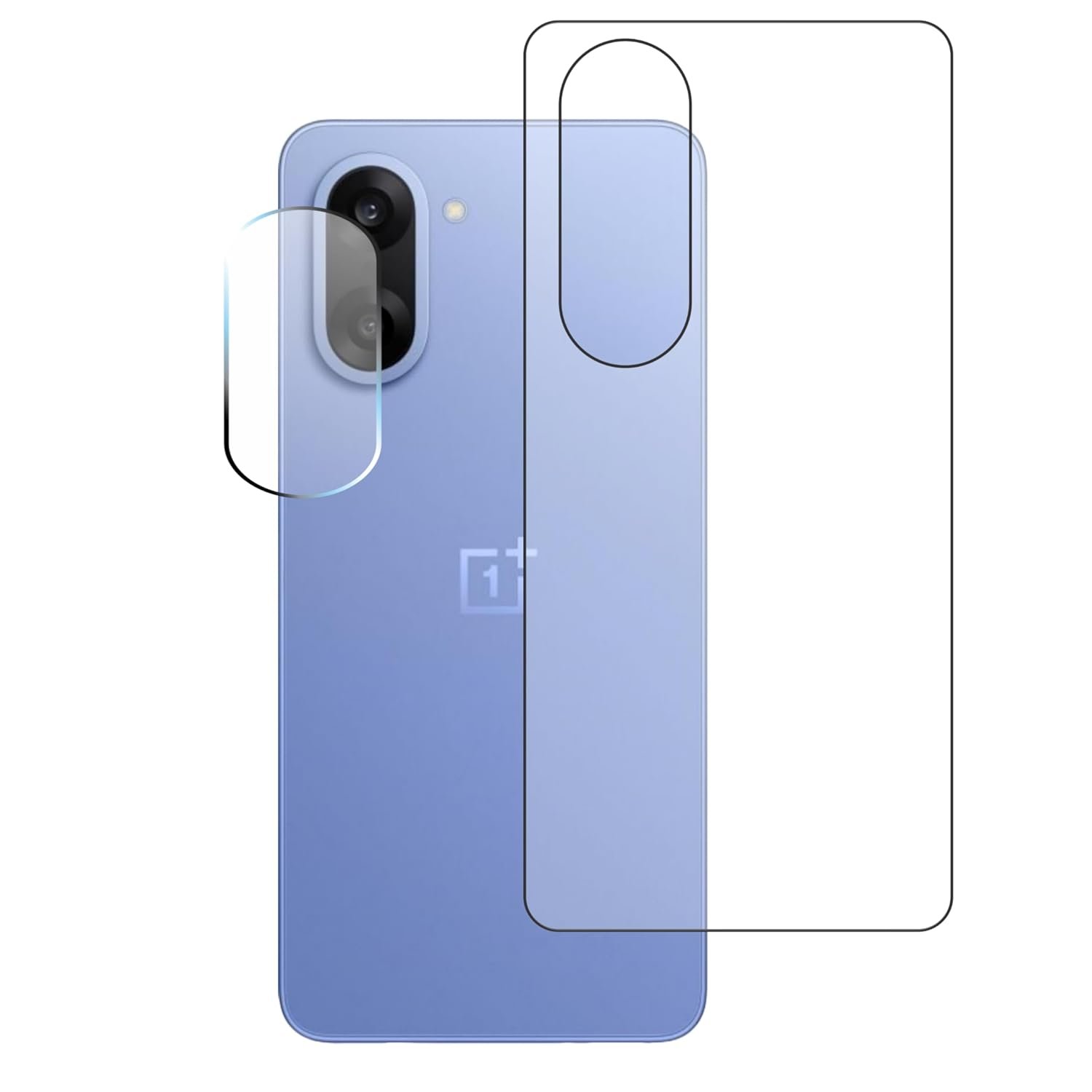 Ayra 3 layer Back transparent screen guard with Camera Lens Protector Compatible With Oneplus Nord Ce5 (Pack of 1)
