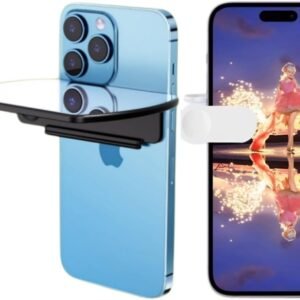 Smartphone Camera Mirror Reflection Clip Kit, Smartphone Reflector for Photography, Travel Mobile Phone Camera Clip, Mirror Reflection for Phone Camera, Applicable to All Phones and Camera