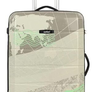 Safari Printed Medium Size 24 Inch Trolley Bag for Travel with Dual Wheels Explore