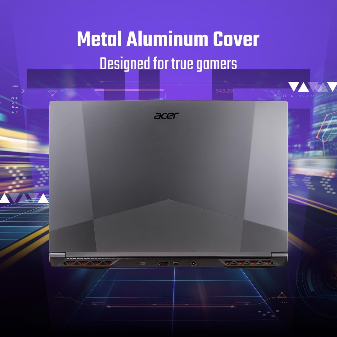 Acer SmartChoice ALG, 13th Gen Intel Core i5-13420H, NVIDIA GeForce RTX 3050-6GB DDR6, 16GB RAM, 512GB SSD, FHD 15.6"/39.62 cm, 144Hz, Windows 11 Home, Steel Gray, 1.99 KG, AL15G-53,Gaming Laptop - Image 8