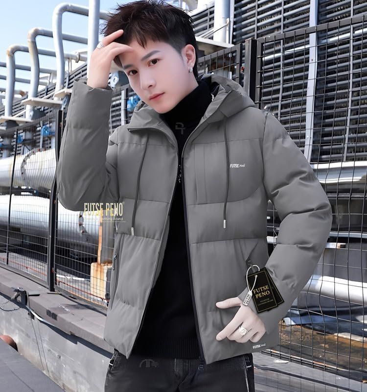 Men's Puffer jacket | Men Winter Wear Full Sleeves Zipper Jackets - Image 4