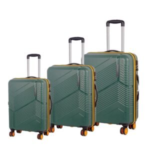Carter TSA Lock Green Trolley Bag | Cabin, Medium, Large Size | Durable, Stylish Luggage for Business & Leisure Travel