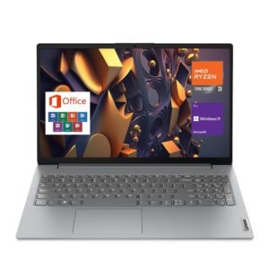Lenovo V15 Gen 4 Laptop, 15.6" FHD Display, AMD Ryzen 3 7320U Processor, RJ-45, USB-C, HDMI, Windows 11 /MS Office (8GB LPDDR5 RAM 5500 MHz | 512GB PCIe SSD), Silver, 1 Year Brand Warranty