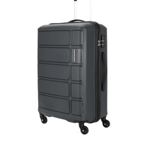 Kamiliant Medium by American Touristerharrier 4 Wheels Spinner Polypropylene (PP) 68 Cm Iron Grey Check-in Hard Luggage Trolley