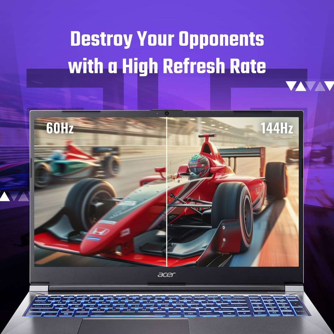 Acer SmartChoice ALG, 13th Gen Intel Core i5-13420H, NVIDIA GeForce RTX 3050-6GB DDR6, 16GB RAM, 512GB SSD, FHD 15.6"/39.62 cm, 144Hz, Windows 11 Home, Steel Gray, 1.99 KG, AL15G-53,Gaming Laptop - Image 4