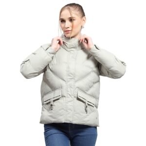 Monte Carlo Womens Solid Mock Neck Full Sleeve Jacket (224067449)