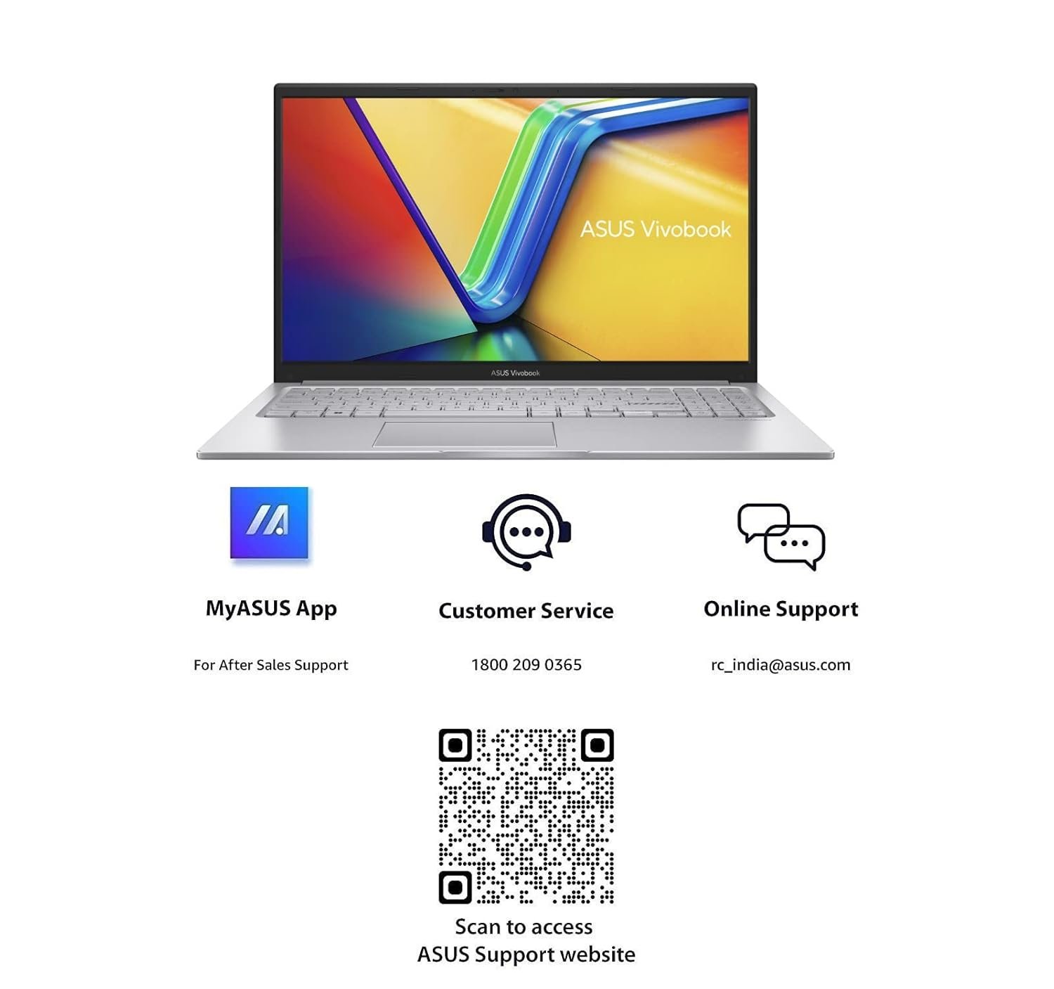 ASUS Vivobook 15, 15.6" FHD (1920 x 1080), Intel Core i3-1315U, (16GB RAM/512GB SSD/Intel® UHD/Win 11/M365 Basic (1Year)*/Backlit Keyboard/Office Home 2024/Cool Silver/1.70 kg), X1504VA-NJ2324WS - Image 7