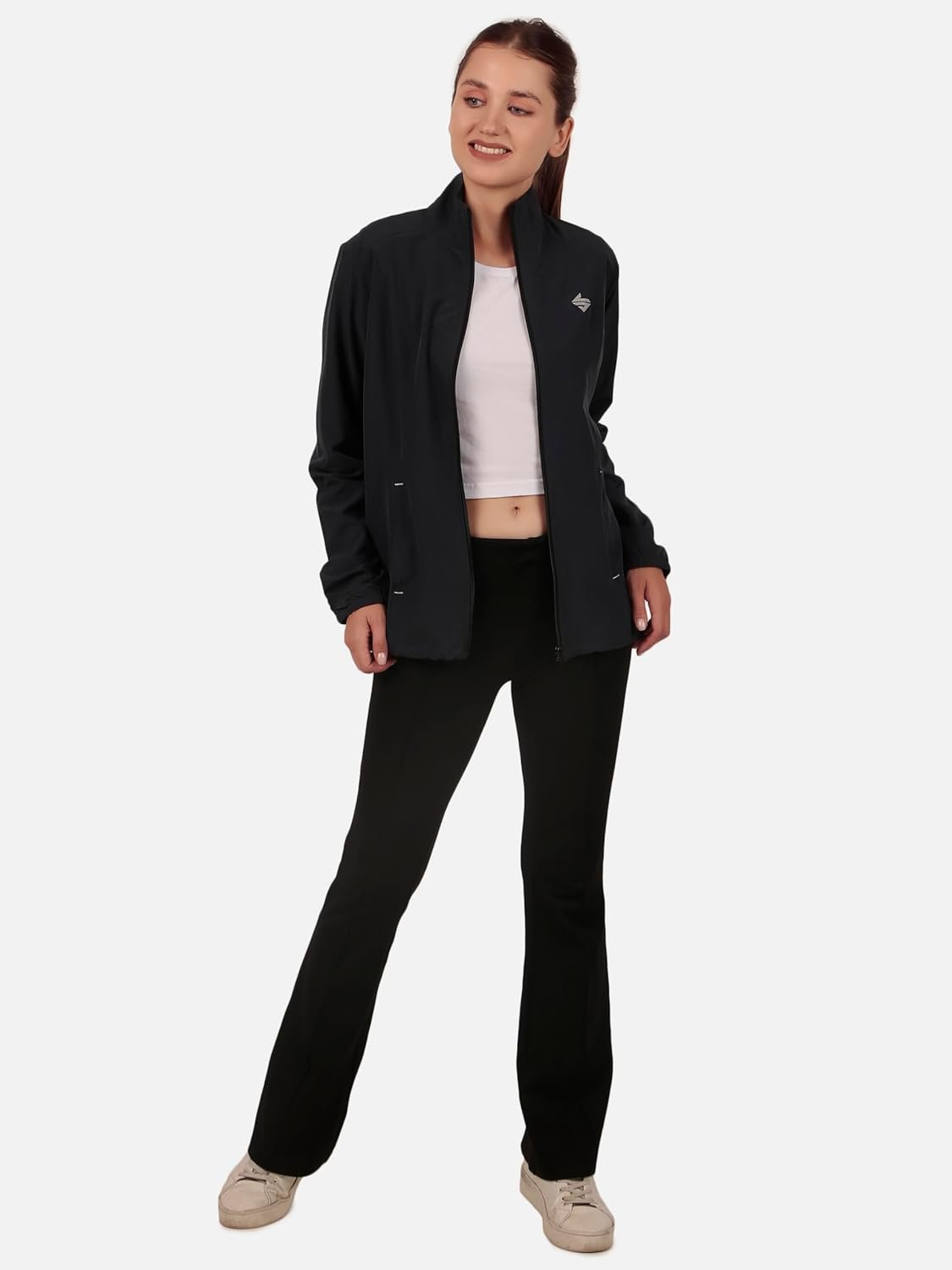 John Ally Women's Sports Gym Jacket with both side zipper pockets with Mesh/Net material perfect for Winter, Workout, Running, Sports, Hiking, Travelling, and Casual wear. - Image 6