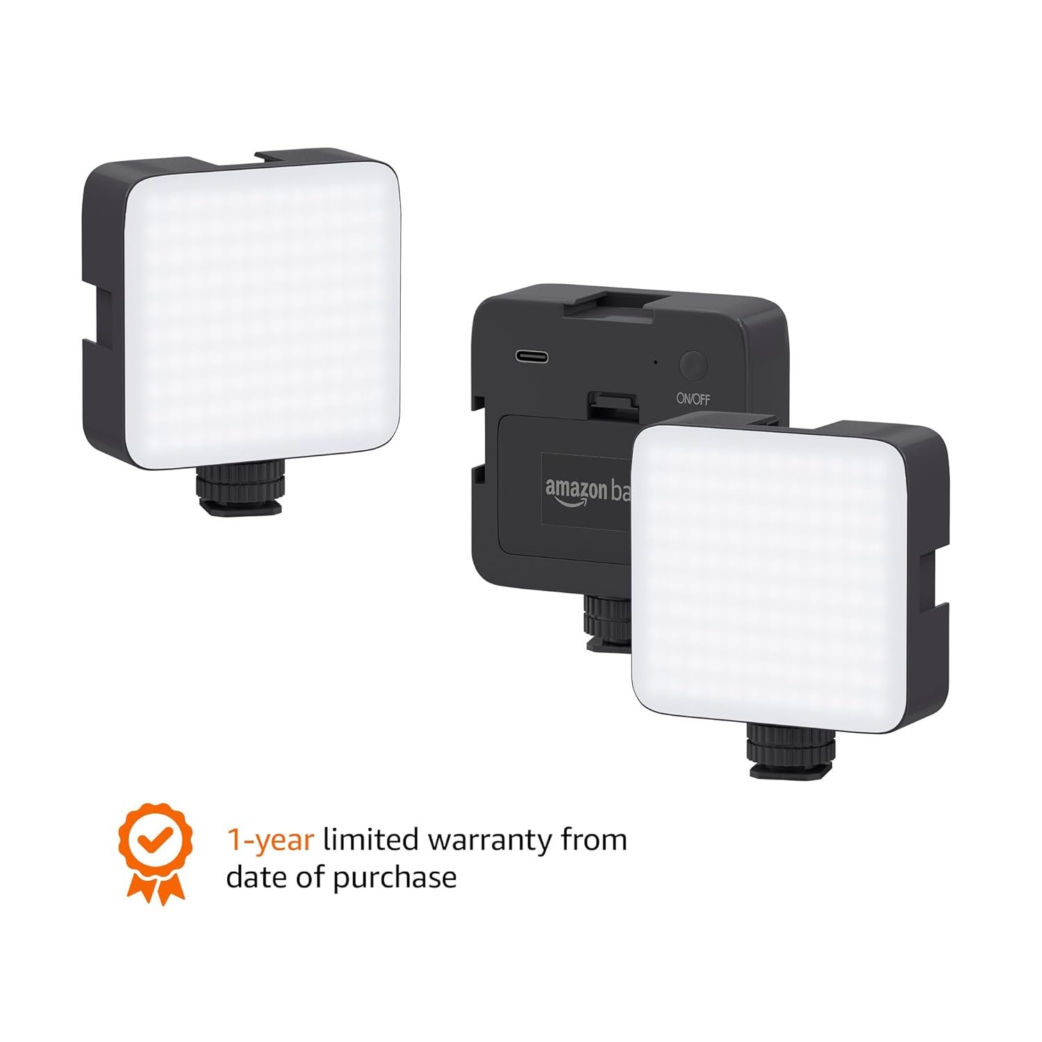 Amazon Basics Camera Video Light with Clip and 3 Cold Shoe Connector | 120 LED Beads | Dimmable & Rechargeable Battery | Useful for Photography, Live Streaming, Makeup, Video Meeting - Image 8