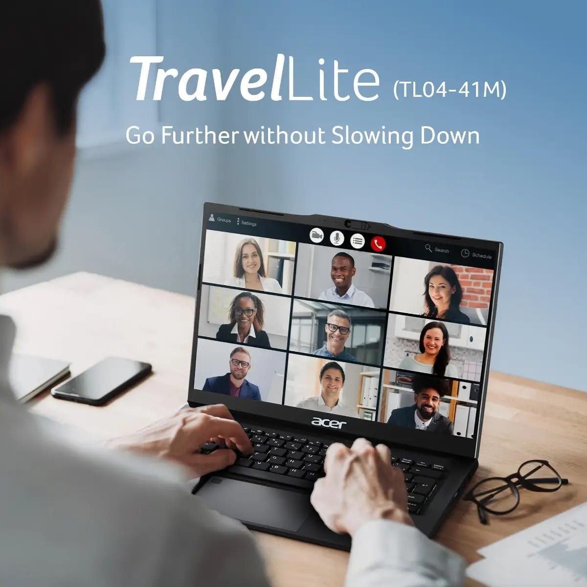 acer TravelLite Smart FHD TL04-51M Laptop, Intel Core i5 1334u 13th Gen 8 Core with 8GB Ram / 512GB NVMe SSD/Intel Iris Xe Graphics/Windows 11/14 Inch / 1 Year Brand Warranty - Image 9