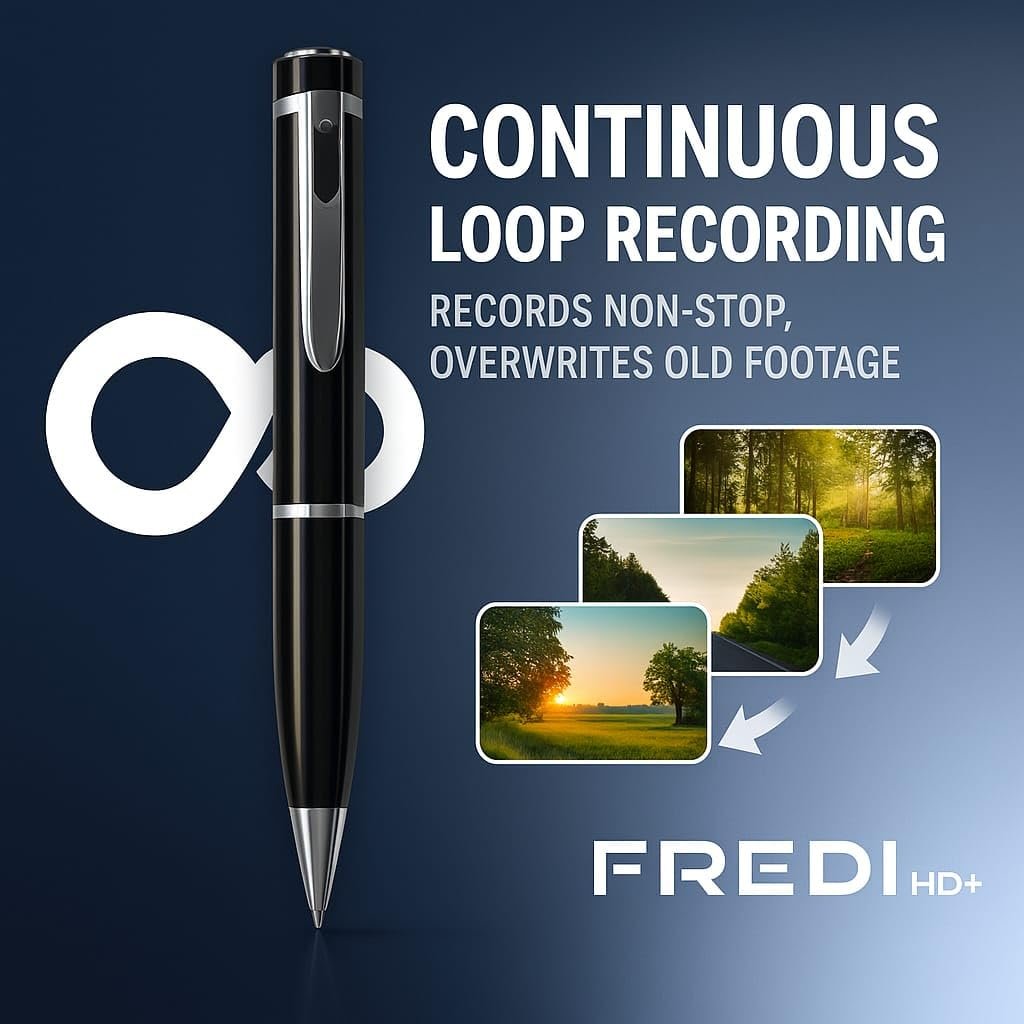 FREDI HD PLUS Full HD 1080p Pocket Pen Camera | 30FPS Smooth Video | JPG Photo Mode | 170mAh Battery | 256 GB SD Card Support | Compact Design for Personal and Professional Use - Image 5