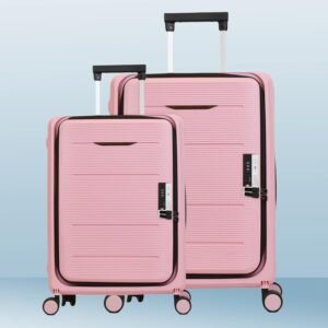 Heart Home Luggage Bag | Trolley Bags for Travel | Collapsible Luggage Bag | Travelling Bag | Trolley Bags for Suitcase | Lightweight Luggage Bag | 20P-24P Inch | Rose Pink